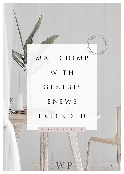 mailchimp with genesis enews extended