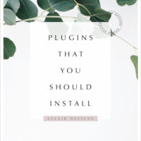 plugins that you should install