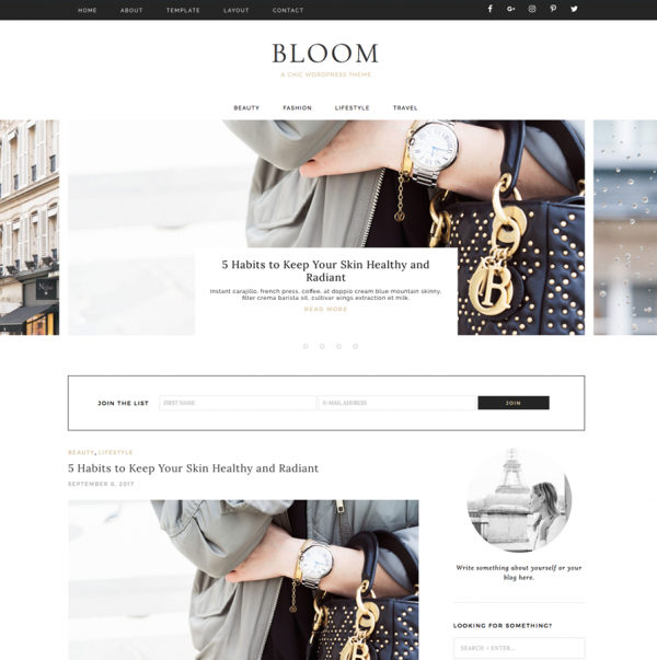 Bloom Wordpress Theme