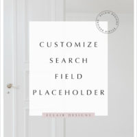 customize search fields placeholder
