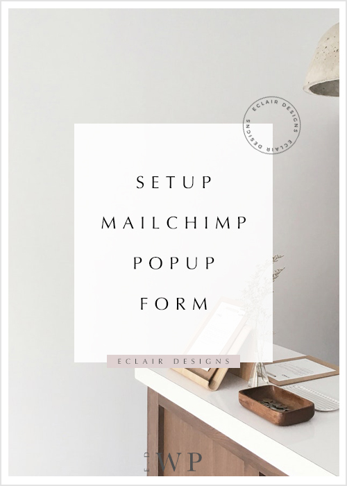 setup mailchimp popup form