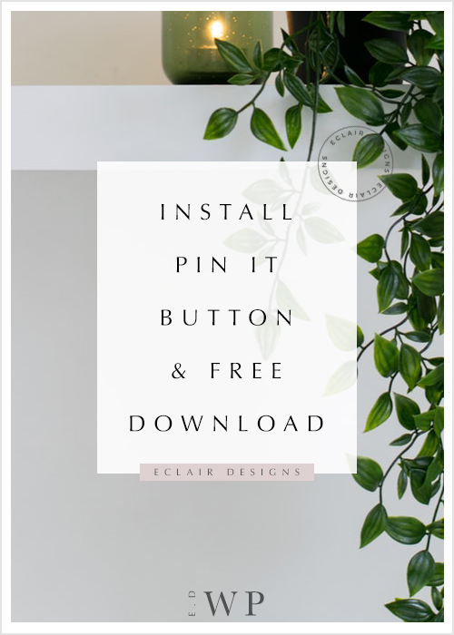 how to install pin it button and free download