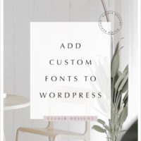 add custom fonts to wordpress