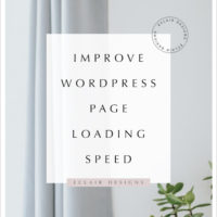 improve wordpress page loading speed