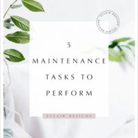 maintenance tasks to perform