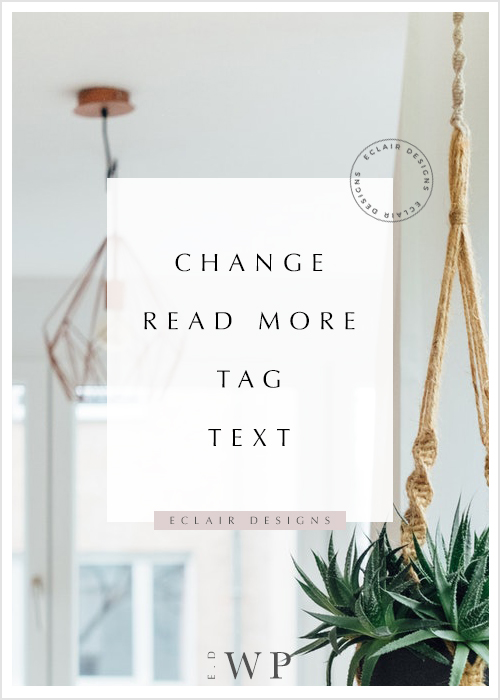 how to change read more tag text