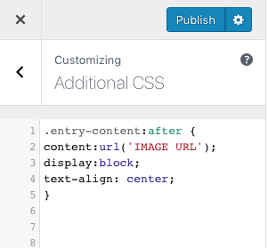 Add post signature without plugin - Eclair Designs